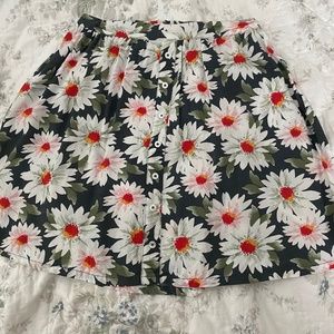Hollister Green Daisy Skirt